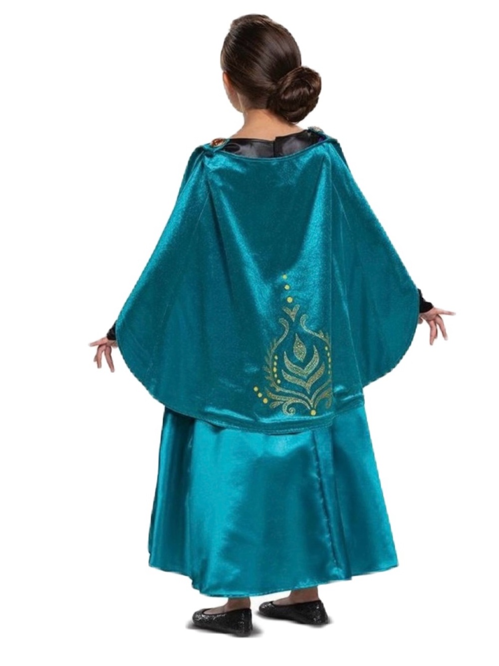 Disney's Queen Anna Frozen in Teal, Black & Purple Princess Dress Up Girls S - Picture 2 of 14